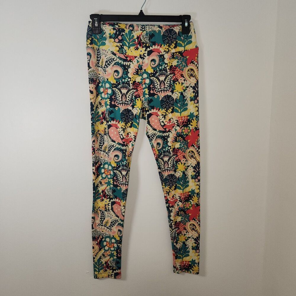 LulaRoe Leggings Woman’s Size Tall And Curvy Multicolored Paisley